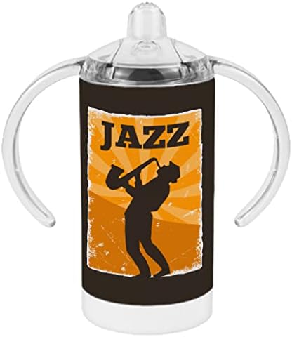 Джаз Тема чаша за пиене - Silhouette Baby Sippy Cup - Джаз чаша За пиене