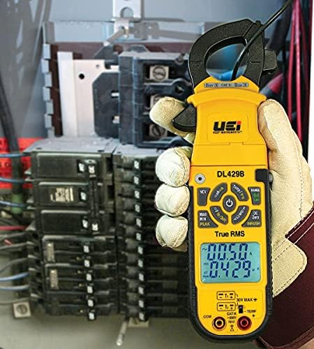 UEi Test Instruments DL429B Цифров Клещевой измерител на ОВК True RMS Безжичен Мултицет с автоматично гама от 6000 Броя