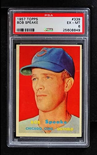 1957 Topps 339 Боб Speke Чикаго Къбс (Бейзболна картичка) PSA PSA 6.00 Къбс