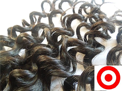 DaJun Hair 4 4 Лейси Закопчалката 18 Средната Част от Избелени Възли Бразилски Естествени Човешки Косми, Дълбока Вълна от Естествен