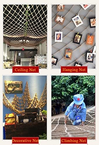 Защитна Мрежа от падане за детска котки, Декоративни Мрежа от пеньковой въже в Селски стил за стената или тавана, Детска