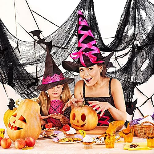 8 Бр 72 × 30 См Зловеща Черна Кърпа за Хелоуин, Градинска Подвесная Страшно Марлевая Зловеща Плат, една зловеща Украса