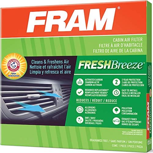 Подмяна на салонного на въздушния филтър FRAM Fresh Breeze за интериора на колата с дръжка и чук, за да сода