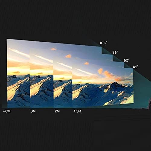 Мини проектор MXJCC, Портативен видео проектор със срок на служба led лампи, Поддържа Full HD 1080P, Съвместима