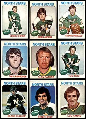 1975-76 О-Пи-Чи Минесота Норт Старс Близо до командния сет Минесота Норт Старс (сет) VG+ Норт Старс