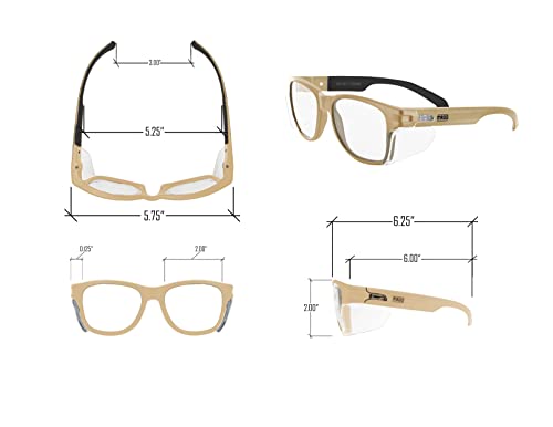 Защитни очила MAGID Gemstone Y50 Performance фарове за Мъгла със Странични плочи, лещи с кехлибарен цвят,