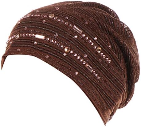 Дамски шапки с цветен шал, мюсюлмански хиджаб, шапки-тюрбани и покритие за загуба на коса, елегантна мюсюлманска превръзка на