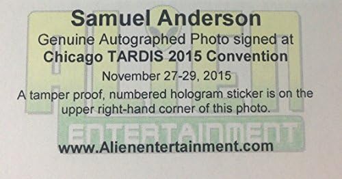 Самюъл Андерсън в ролята на Дани Удар с автограф от филма Доктор Кой 10 x 8 снимка с COA