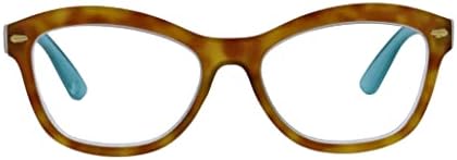 Peepers от peeperpecs Дамски Очила за четене Monterey Bay Square Син Цвят, Блокиране на светлина