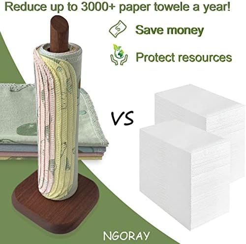 За многократна употреба Безбумажные Хартиени кърпи NGORAY, Моющийся ролка - 16 Опаковки Многократно Салфетки, Алтернатива