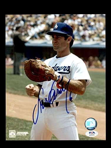 ДНК PSA Стив Гарви С автограф на снимката 8x10 с автограф на Доджърс - Снимки на MLB С автограф