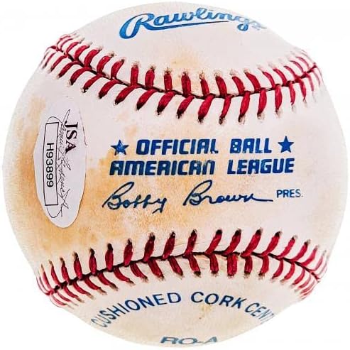 Официален представител на бейзболен клуб Ню Йорк Янкис Рони Шелдън с автограф от JSA H93899 - Бейзболни топки с автографи