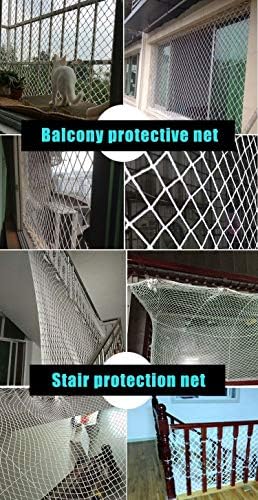 Ico Детска Защитна мрежа Мрежа за огради, тераси, Вътрешни и външни Парапети Защитна мрежа Котешка Окото, за безопасността