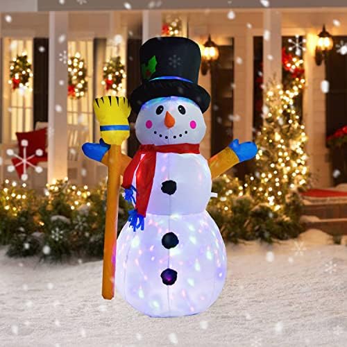 DearHouse 4,26 Крак Надуваем Коледен Снежен човек, Въртящи се предни Led Светлини, Коледен Празник, Взриви Семейно Парти,