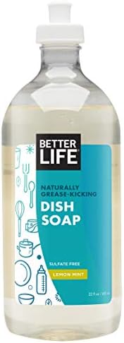 Better Life Трайно до натрупване на мазнини и Нежно за ръце, Сапун за миене на съдове без сулфати Лимонена трева, 22-ри