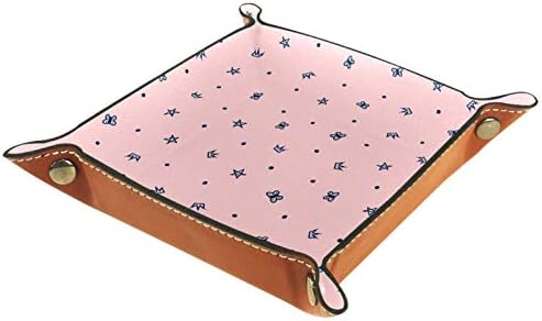 Lyetny Скъпа Короната на Звездата Пинк Органайзер Тава Кутия За Съхранение на Нощни Caddy Тенис на Тава Чантата