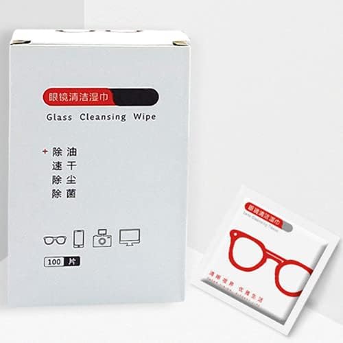 Кърпички за обективи tiantian - 200 Предварително Влажни Кърпички За почистване на очила - за Опаковка от 2 кутии