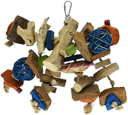 A & E Cage Company HB46522 гама от играчки за птици на Java Wood Буци Monster, 8 до 12 инча