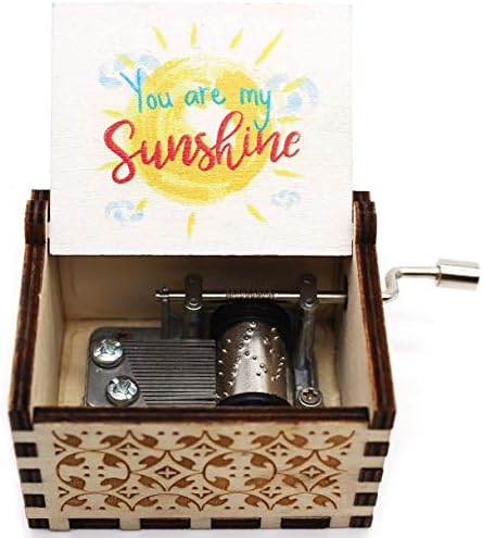 Музикалното ковчег ukebobo с дървена цветен рисувани – Музикална ковчег за рисуване мелками Ти си моето Слънце, Подаръци за