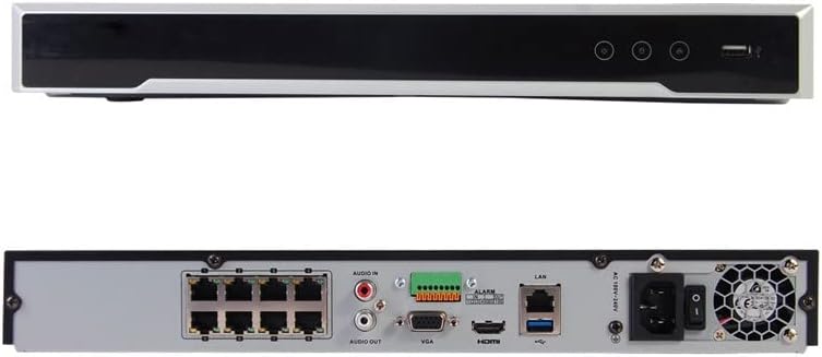 DS-7608NI-Q2/8P 8-канален мрежови видеорекордер 4K 8MP НРВ, 8-канален PoE, щепсела и да играе, Международен оригиналната