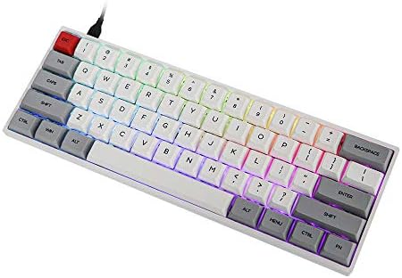 Механична клавиатура EPOMAKER SK61S с 61 клавиша Bluetooth 5.1 с възможност за гореща замяна, с RGB подсветка, NKRO, Водоустойчив