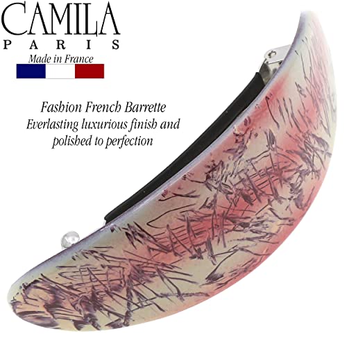 Camila Paris CP3324 Френска Шнола за Коса Овална Форма За Гъста Къдрава дълга коса, Щипки за коса Силна Фиксация за жени,