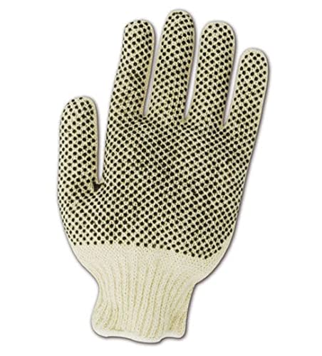 Ръкавици MAGID MultiMaster Трикотажни в две точки, 12 Двойки, Двустранни Пластмасови точка, Дължина 10 см,