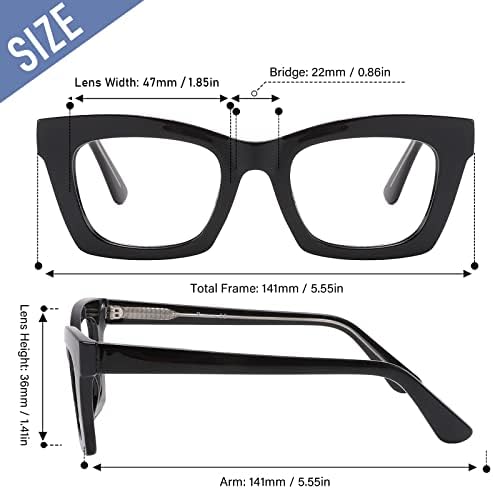 Przene 3 Опаковки на Очила за четене, за Жени, Мъже Квадратен Синя Светлина Компютърни Ридеры Премия Стил 6781