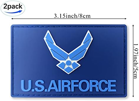 JBCD Нашивка с флага на Крилата на военновъздушните сили на САЩ, Тактическа Военна нашивка - PVC Гумена нашивка