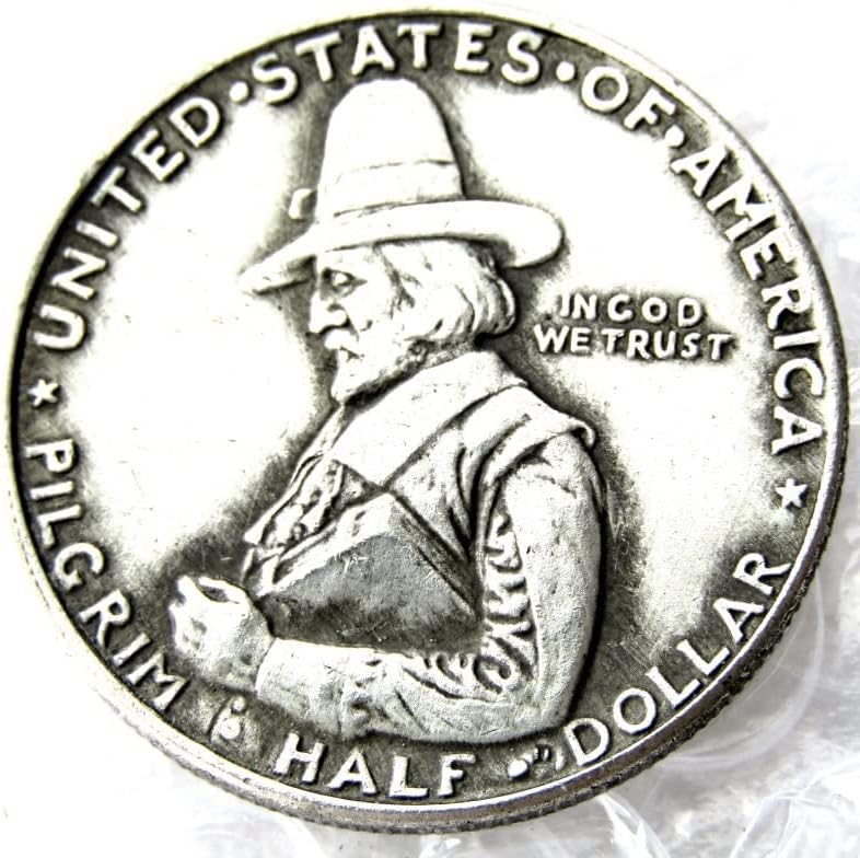 Възпоменателна Монета в Полдоллара САЩ 1920 Г., Чуждестранна Копие, сребърно покритие