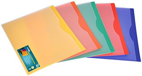 Непромокаеми Найлонови папки Nova Filer с горната част на раздела, Размер на букви, Различни цветове, 10 бр. в опаковка