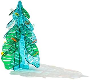 Настолна Акрилна Коледно Дърво със Звезда на Върха на Дървото направи си САМ Коледна Украса коледно Дърво със Звезда