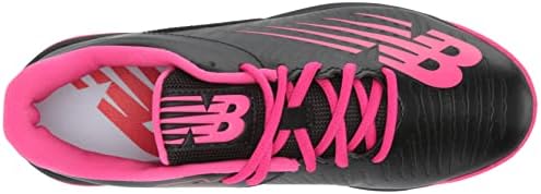 Монолитен Бейзболни маратонки New Balance Girls 4040 V6, Черно / Розово, 6,5 см, за момчета