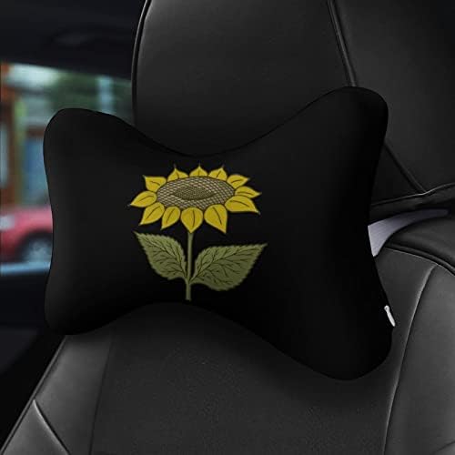 Автомобилната въздушна Възглавница за шията Sunflower, Комплект от 2 Удобни Възглавници За Подкрепа на врата, облегалката за глава, Изпълнен с Пяна с Ефект на Паметта, з?