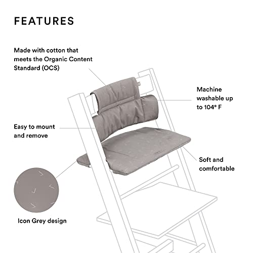Класическа възглавница Stokke Трип Trapp, Icon Grey - се Комбинира със стол Трип Trapp и стульчиком за хранене за