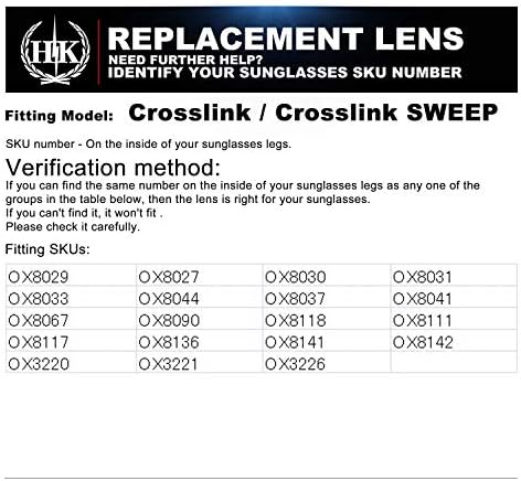 HKUCO Червено/Черно/Жълто/Светло Зелени Гумени Сменяеми Прозрачни Крачета за рамки за очила Oakley Crosslink Sweep/Switch