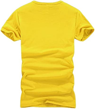 Maiyifu-GJ, мъжки проста дишаща тениска с кръгло деколте, лек памучен тениска с къс ръкав, однотонная