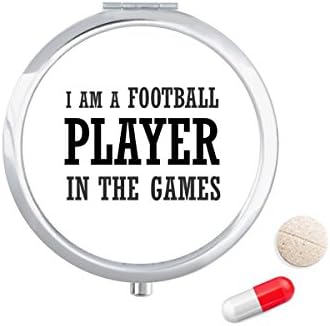 Аз съм Футболист в Игрите Калъф за Хапчета в Джоба Кутия За Съхранение на Лекарства Контейнер Опаковка
