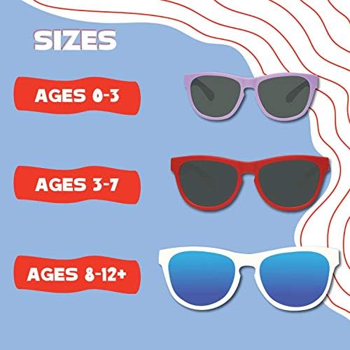Класически детски Слънчеви Очила Minishades с Поляризация в Рамка от Грозде Желе / Поляризирани Сиви Лещи