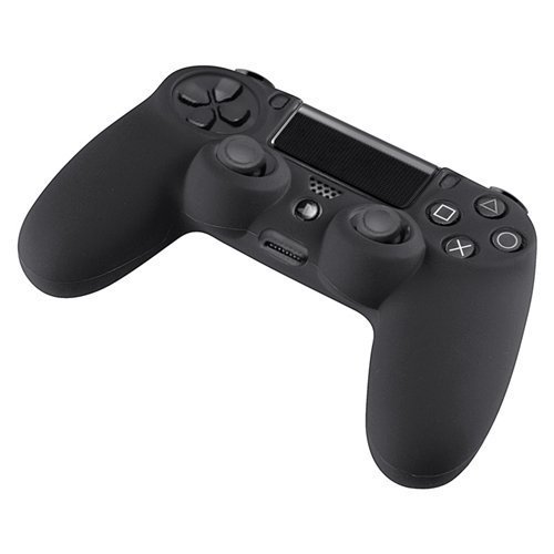 Importer520 Черно противоскользящий Силиконов Калъф За Защита на кожата За Безжичен гейминг контролер Playstation 4 PS4