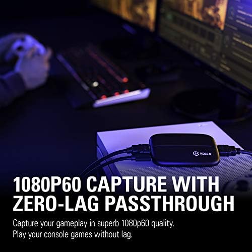 Elgato Game Capture HD60 S - гледане на и запис в резолюция 1080p60 за PlayStation 4, Xbox One и Xbox 360 и Chat Link -