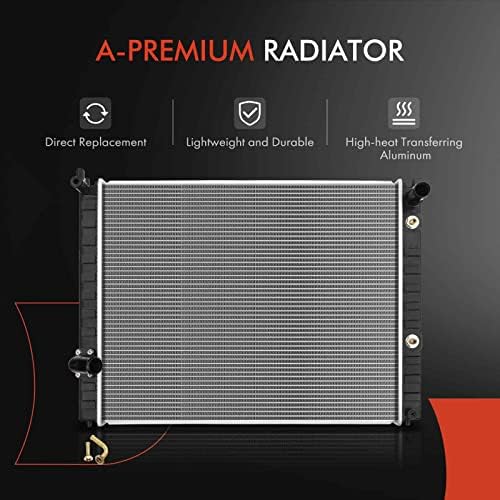 Радиатор за охлаждаща течност на двигателя A-Premium в колекцията с маслен радиатор трансмисии, Съвместима с Infiniti