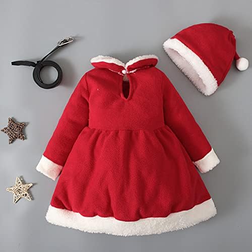 Коледна рокля за момичета, Коледни дрешки за малки момичета, Пола-опаковка в клетка от Бъфало, Празнична облекло Принцеса,