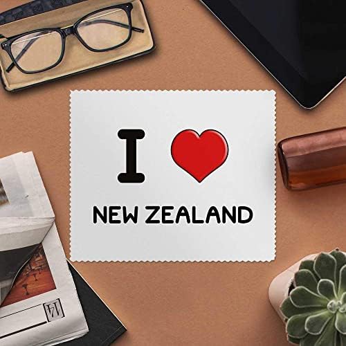 Azeeda 2 x Кърпички за почистване на лещи и очила от микрофибър Аз обичам Нова Зеландия (LC00017758)