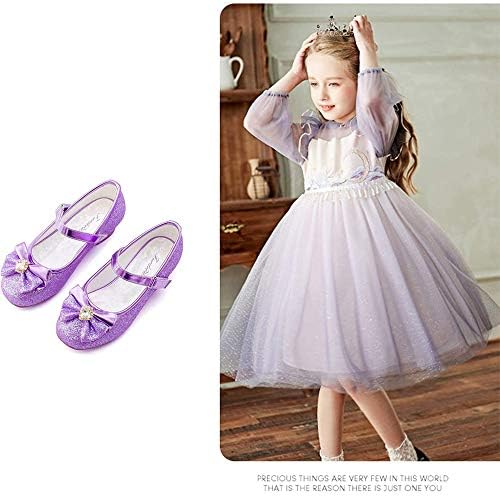 Furdoour/Модел обувки за Момичета Мери Джейн, Обувки за Сватба Шаферките с Цветя Модел, Лъскави Обувки на Принцесата