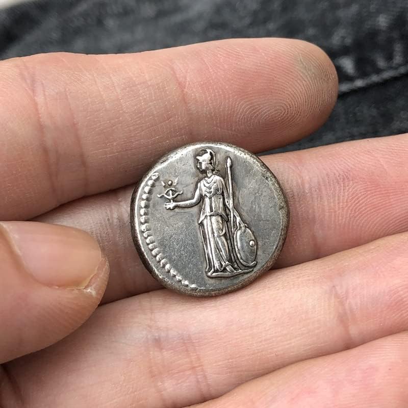 Римски Монети Месинг Със Сребърно Покритие Старинни Занаяти Чуждестранни Възпоменателни Монети Неправилен Размер Вида