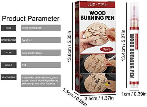 Инструмент за Изгаряне на Дървесина Hulzogul Scorch Marker, Дръжка за Изгаряне на Дървесина |Водоустойчив Дръжка за Изгаряне