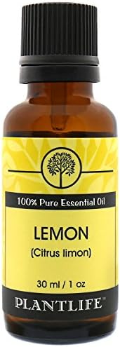 Етерично масло за ароматерапия с лимон Plantlife - Директно от растенията, Чист Терапевтичен клас - Без добавки и