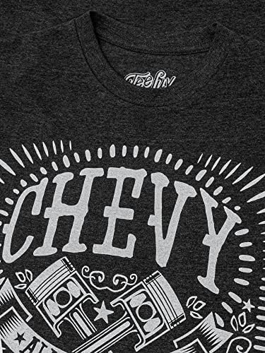 Тениска Luv Chevy Shirt All American Muscle - Тениска с Графичен Модел на Chevrolet