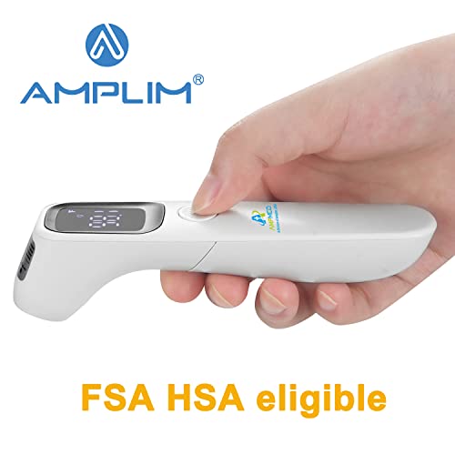Безконтактен/Безконтактен дигитален Термометър за челото Amplim за възрастни, деца и бебета, Точен Медицински Безконтактен